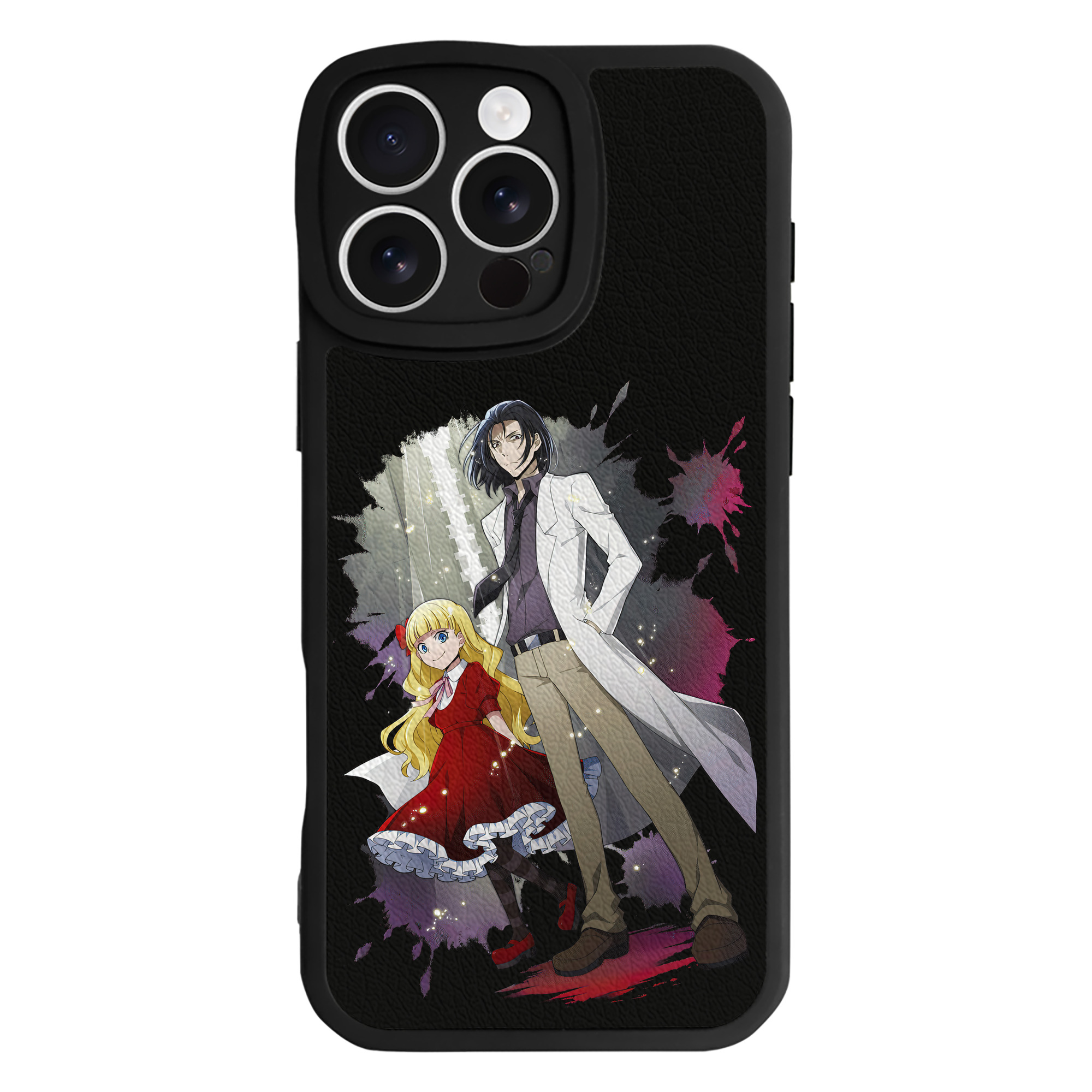 （画像用） 文豪ストレイドッグス Bungo Stray Dogs 【iPhone 16シリーズ対応】シリコンスマホケース（レザー調） 材質：シリコン